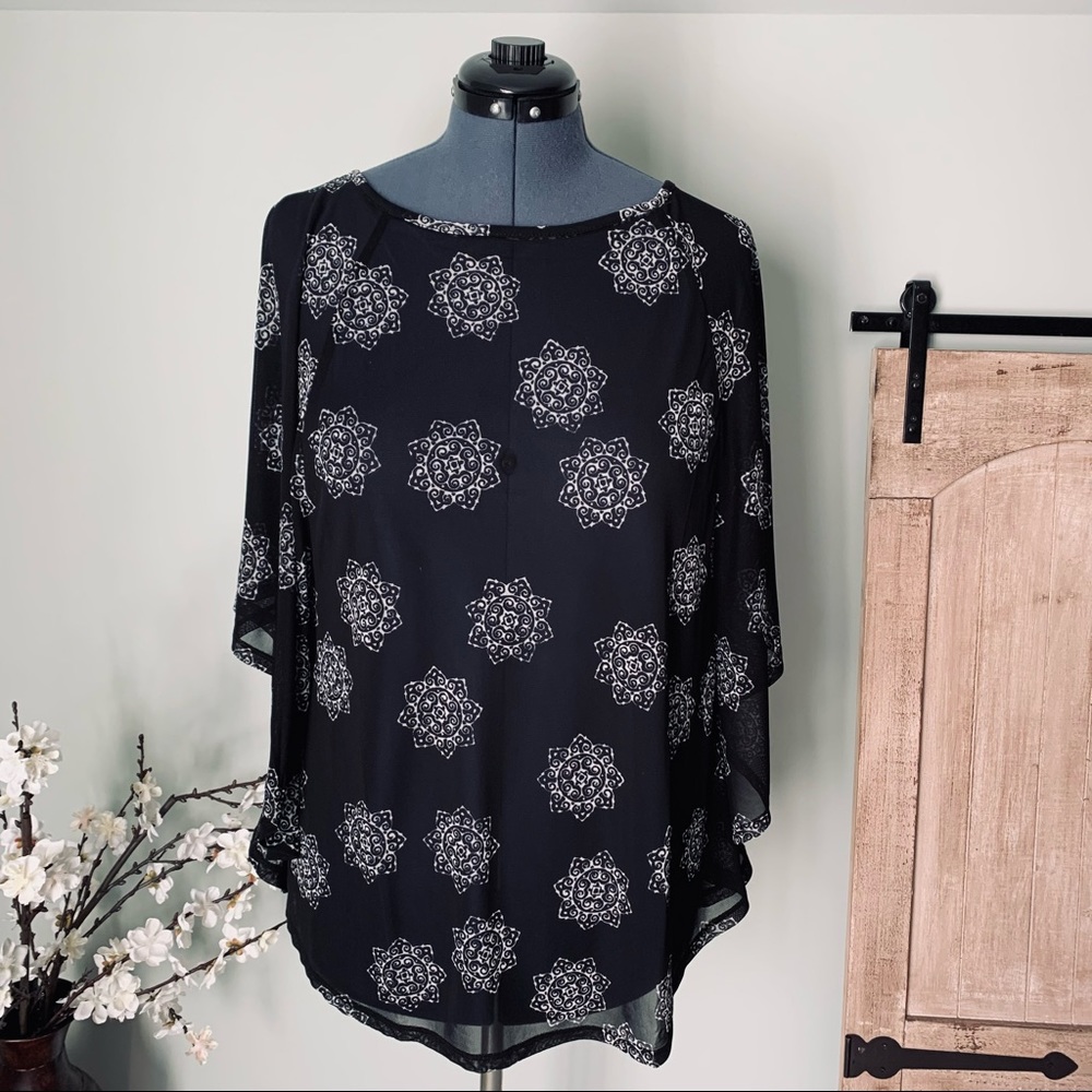 Lane Bryant Medallion Print Kimono Top Size 14/16